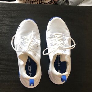 Nike White Sneakers with Blue Accents — Men's Athletic Shoes